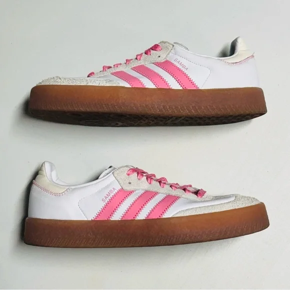 Adidas Sambae ‘Cloud White Pink Bliss’ Sz 11W/10M - Picture 3 of 8